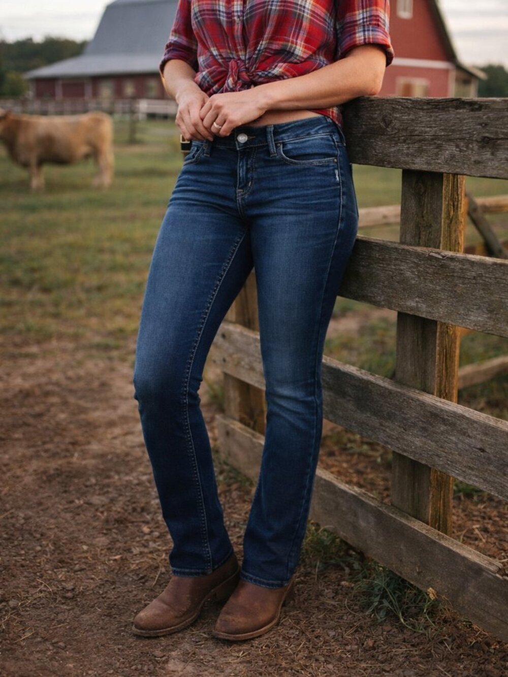 Silver Suki Women's Jeans Straight Leg Size 10 Stretch (W31/L30) Western Casual